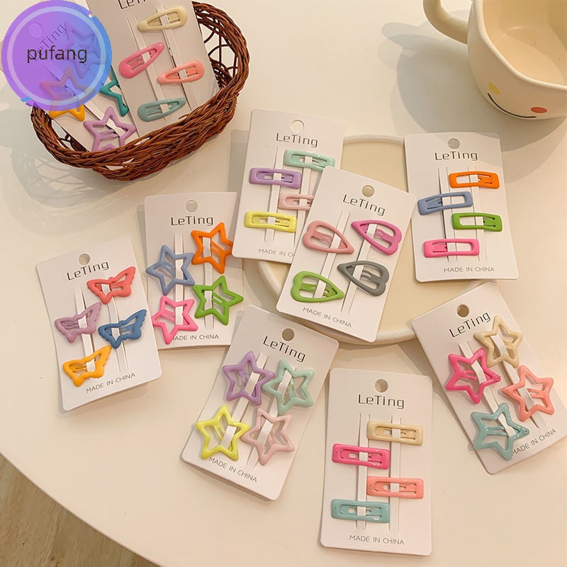 Pufang 1 Set Kẹp Tóc Hình Ngôi Sao Năm Cánh Đáng Yêu Cho Bé vn