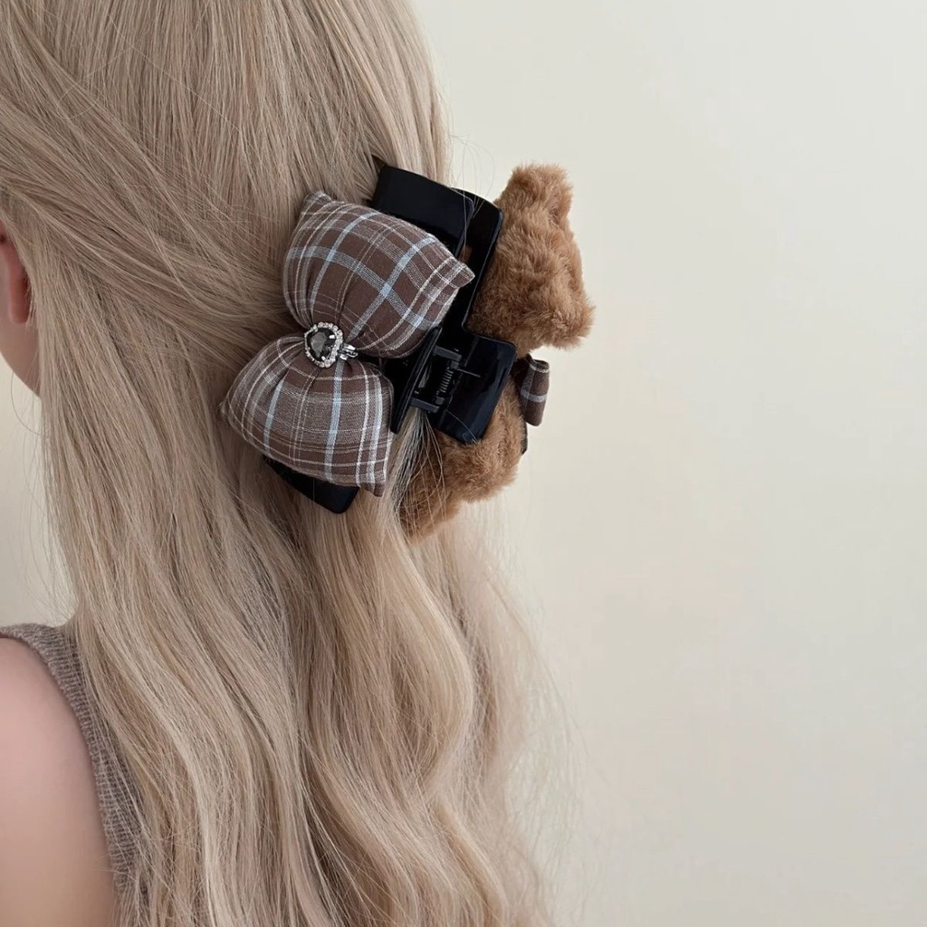 Búp Bê Âm Thanh mr... mr... Handou Kẹp Tóc Hình Chú Gấu teddy / Cá Mập Nhồi Bông Nhỏ Xinh Xắn Cxbpi01.vn1011