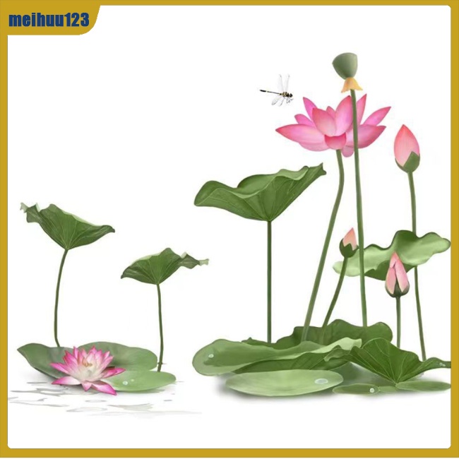 Giấy Dán Tường Tự Dính Họa Tiết Hoa Sen Phong Cách Trung Quốc Trang Trí Phòng Khách / Phòng Ngủ