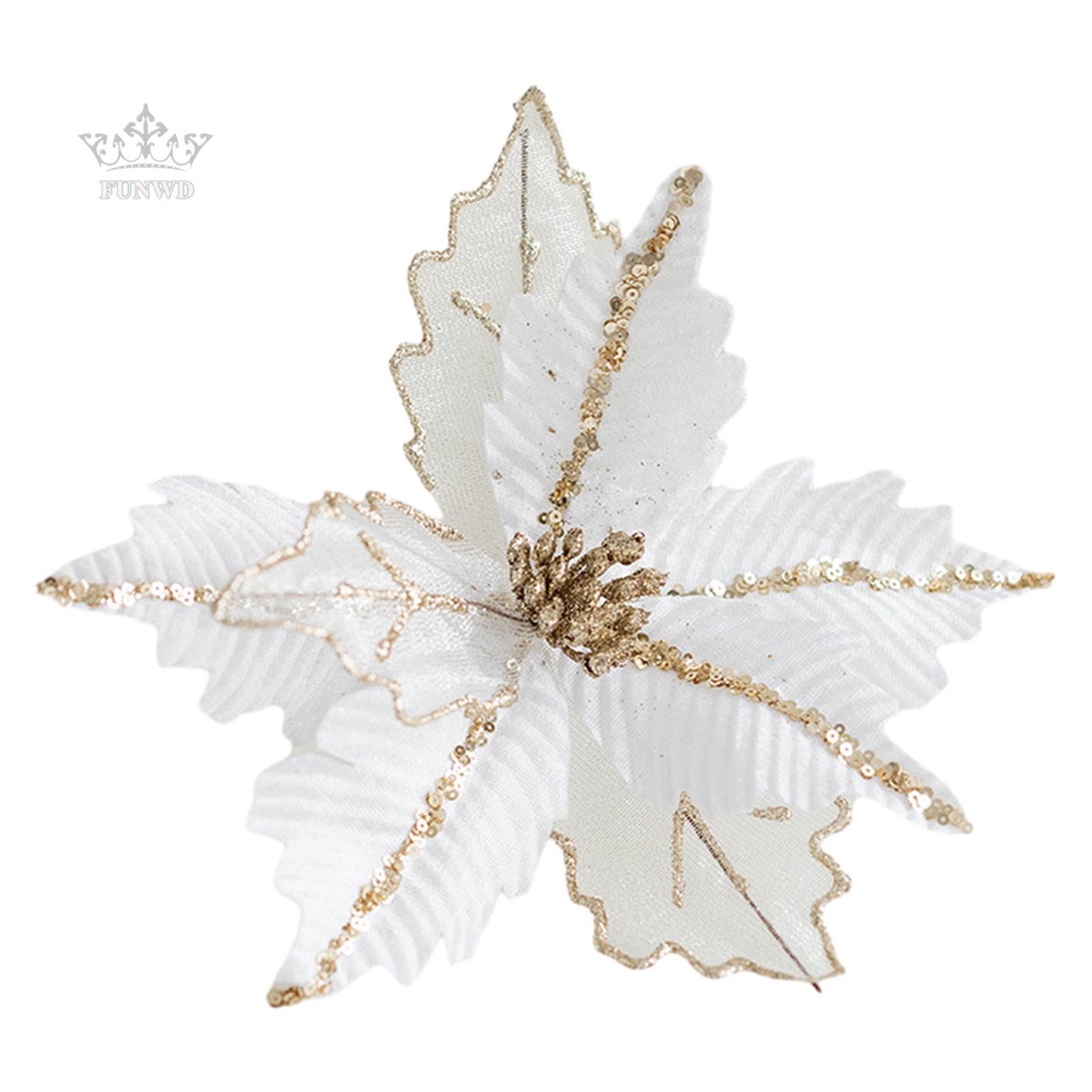 Christmas Flower Christmas Handmade Hanging Xmas Party Tree Decoration