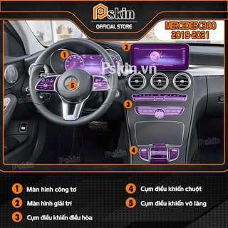 Dán PPF nội thất ô tô MERCEDES C300 2019-2021 chống xước, che mờ vết xước (Pskin)