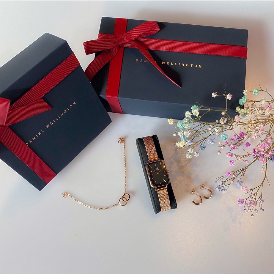 Đồng Hồ Nữ Daniel Welington Nữ QUADR.O PRESSED Dây Mesh 20x26mm - Danielwatchstore.