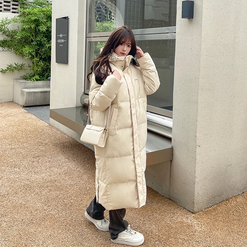 Áo Khoác Đệm Dày Dáng Dài Qua Gối Phong Cách Mới 2023 Hợp Mùa Đông 2023