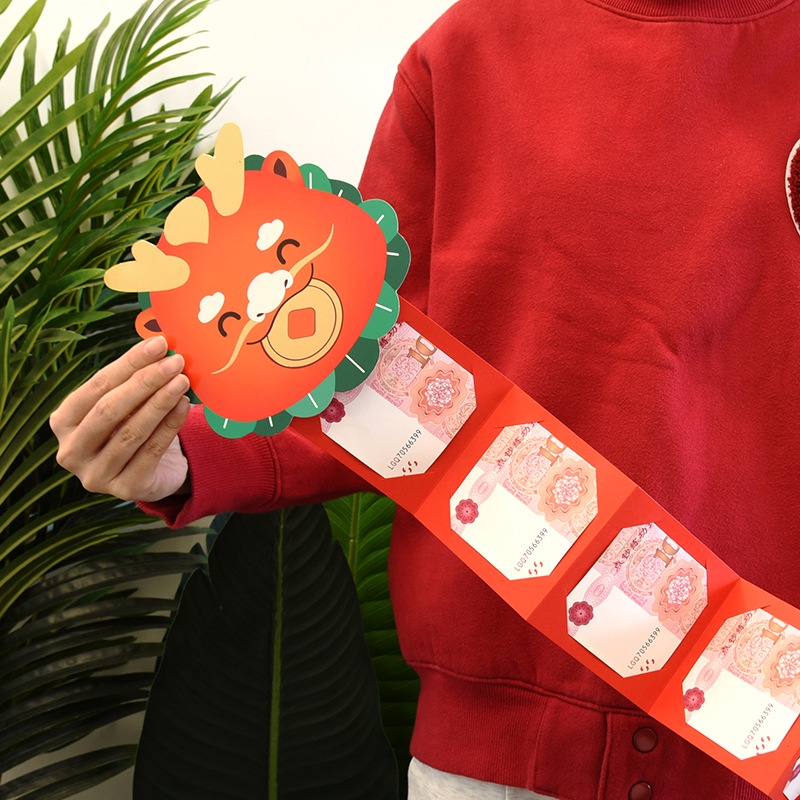 Set 6 Bao Lì Xì Hình Rồng May Mắn Cho Năm Mới 2024
