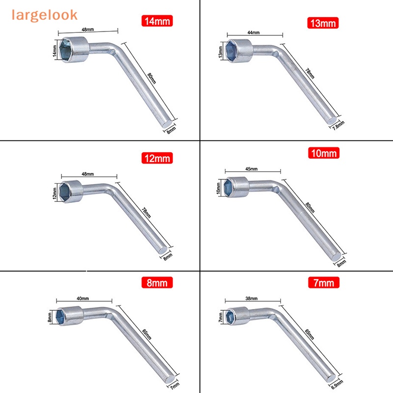 1 Cờ Lê Lục Giác Chữ l Sửa Chữa 7mm 8mm 10mm 12mm 13mm 14mm