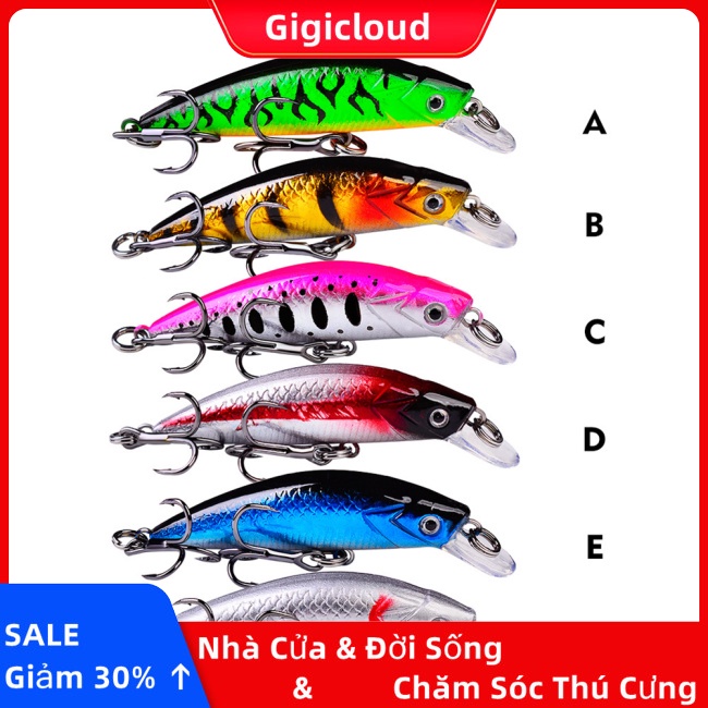 Mồi Câu Cá Nhân Tạo Cứng 6g / 6cm