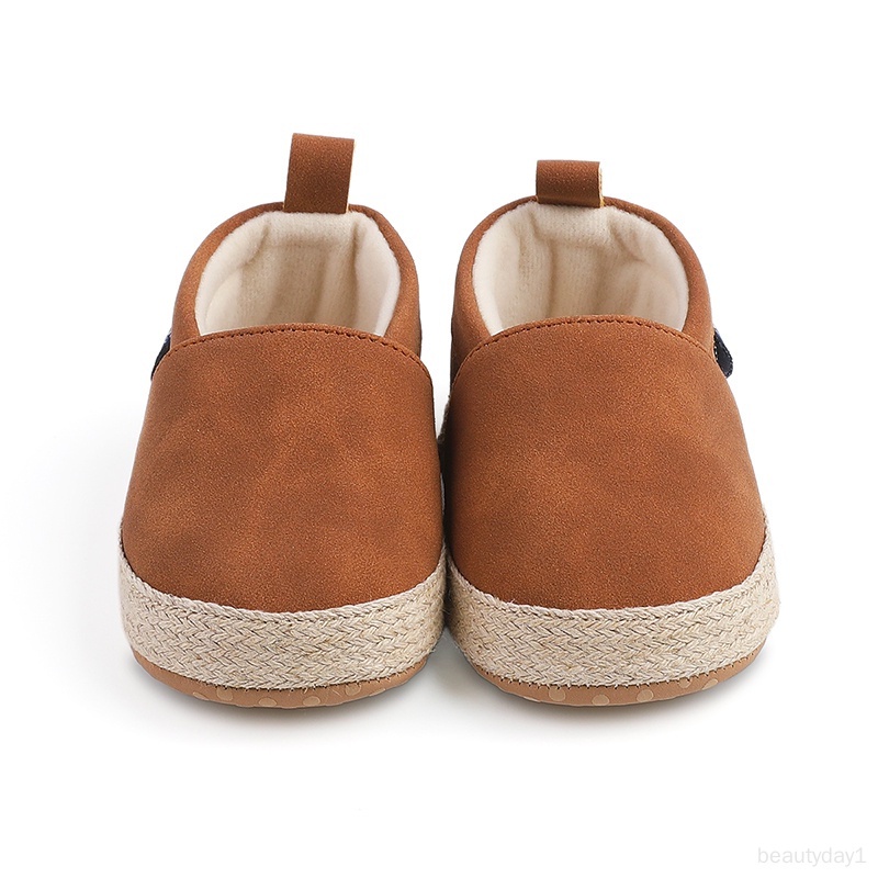Giày Đế Mềm Chống Trượt Màu Trơn Đơn Giản Phong Cách retro Cho Bé