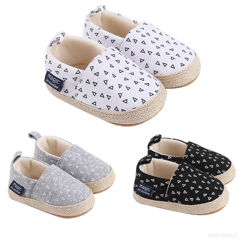 Giày Đế Mềm Chống Trượt Thoải Mái In Họa Tiết retro Đơn Giản Cho Bé