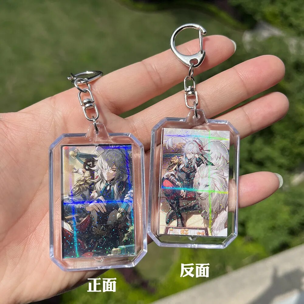 Móc khóa Game Honkai Star Rail Cute Himeko Welt Yang sfdg Phụ kiện trang trí túi xách Balo