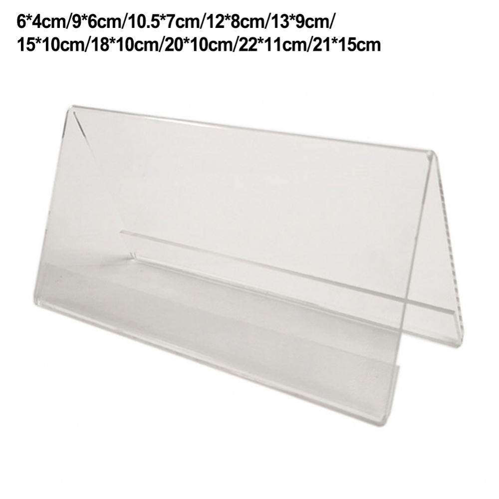 Giá Trưng Bày Thẻ Hình Chữ v Bằng acrylic Trong Suốt