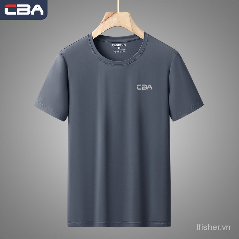 Nba Áo Thun Lụa Lạnh Tay Ngắn Thoáng Khí Nhanh Khô Phong Cách Thể Thao Thời Trang Mùa Hè Cho Nam Và Nữ