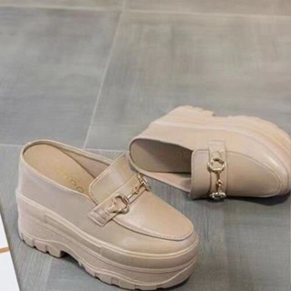  Giày Sandal Nữ Nêm Gót Baotou Đế Đế Đế Siêu Cao Gót Giày Size 34-39 