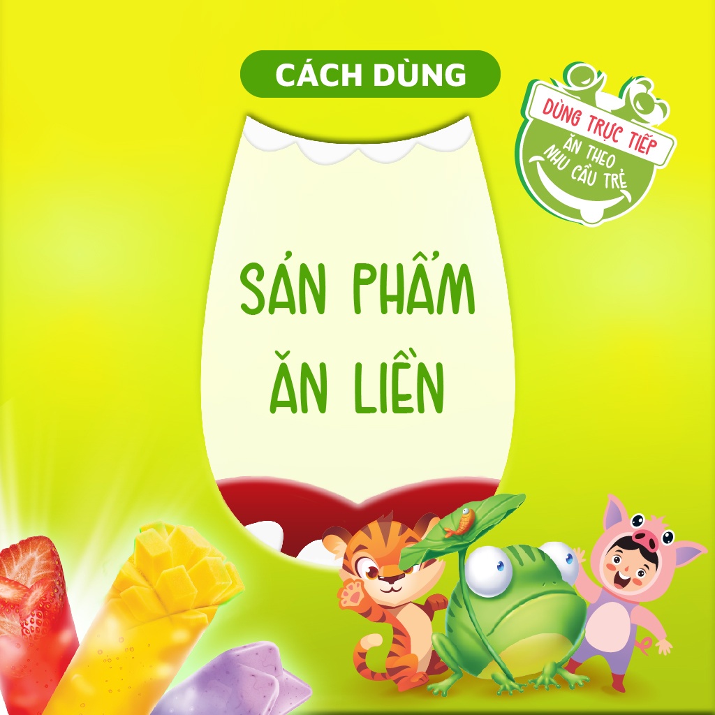 Thạch Canxi Ích Nhi Hỗ Trợ Trẻ Phát Triển Chiều Cao, Giúp Xương Và Răng Chắc Khỏe Vị Ngọt Thanh Nhẹ - Hộp 21 gói x 30gr