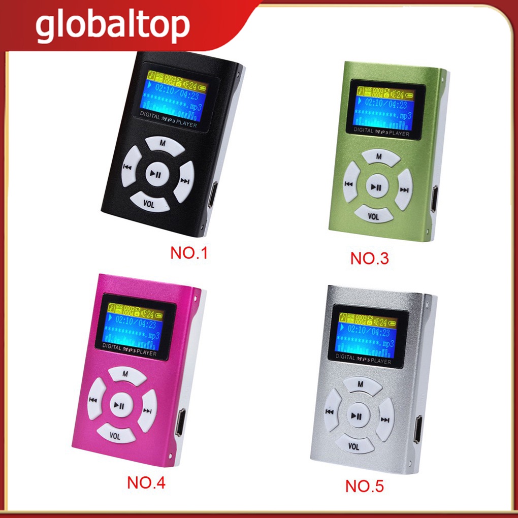 Máy Nghe Nhạc mp3 mini Màn Hình lcd Hỗ Trợ Thẻ Nhớ sd / tf 32gb