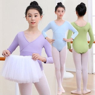 Bộ trang phục múa tay dài chuyên nghiệp cho bé gái