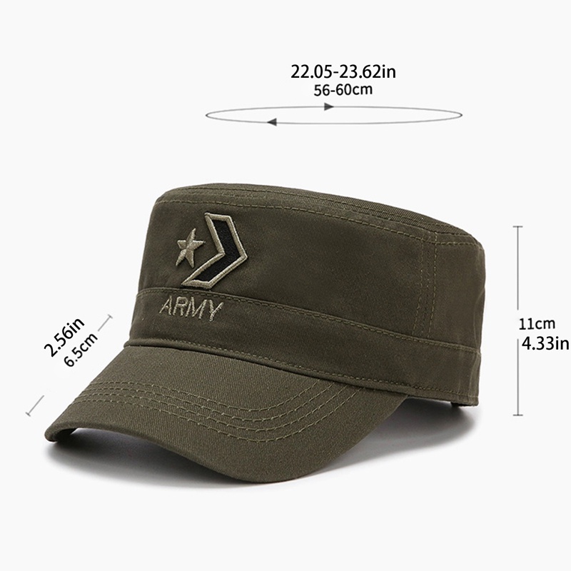 Mũ Lưỡi Trai cotton Họa Tiết Rằn Ri Quân Đội Mỹ Cho Nam