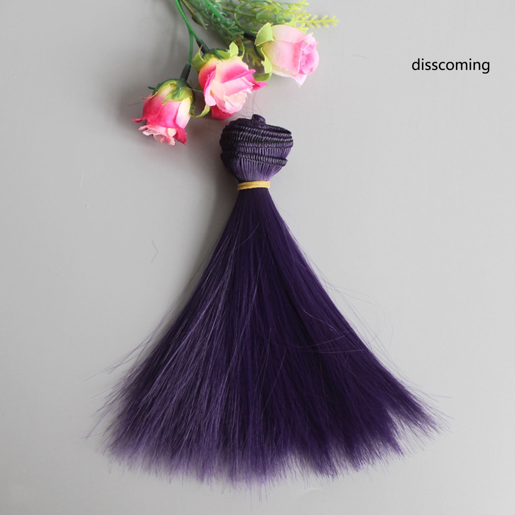 Tóc Giả Thẳng Dài 15cm Bằng Sợi Tổng Hợp Dành Cho Búp Bê bjd sd