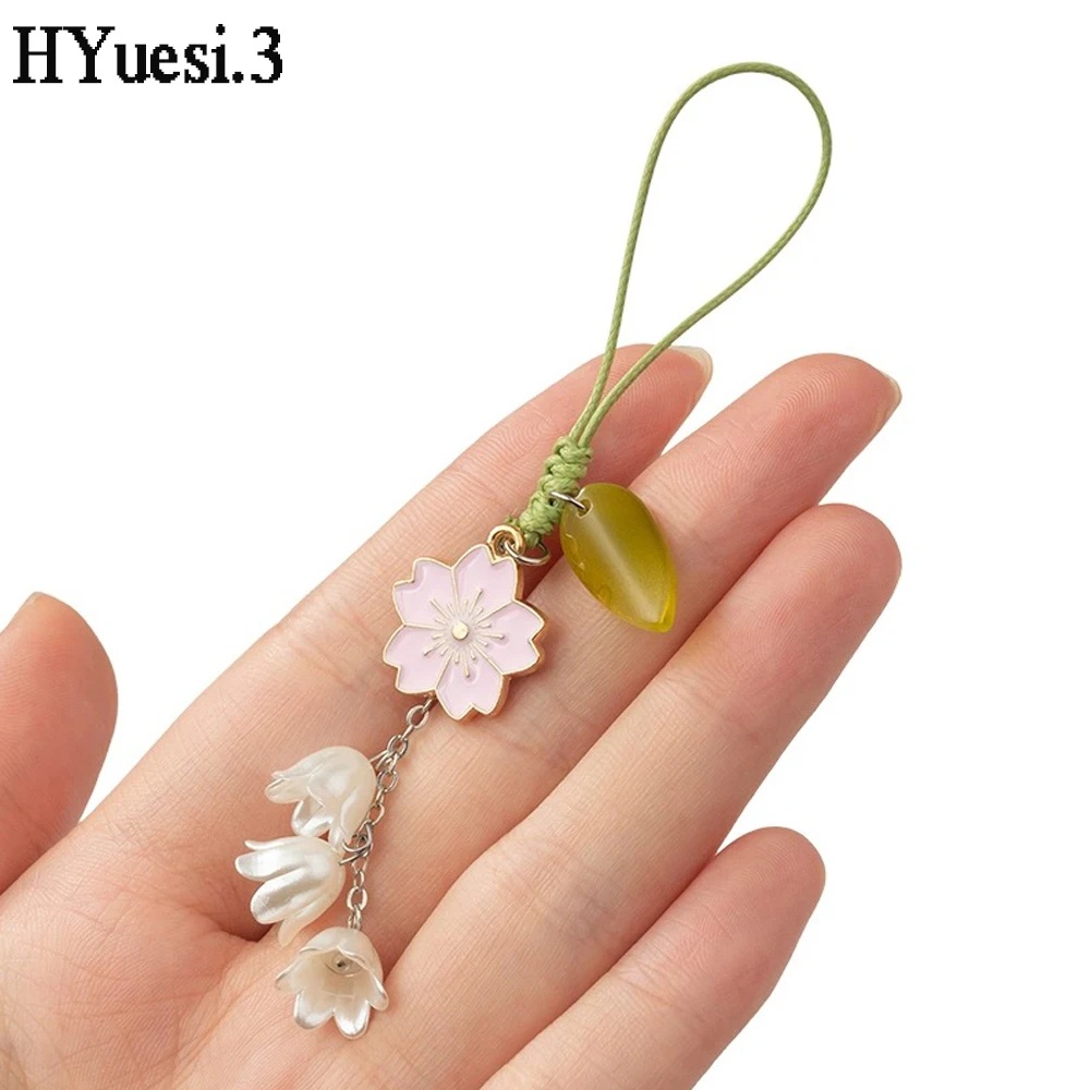 Dễ Thương Móc Khóa Hình Hoa tulip Bằng Sứ Xinh Xắn