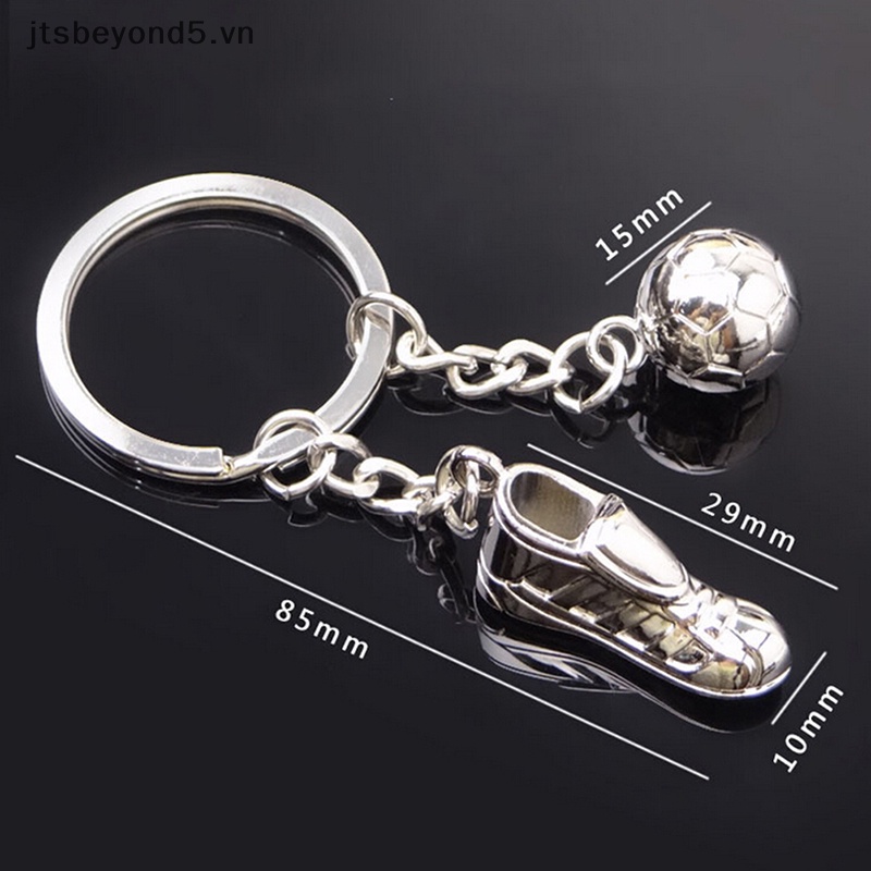 Móc Khóa Kim Loại Hình Giày Bóng Đá / jtvn # 3d Dễ Thương