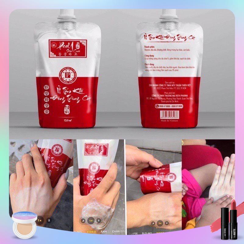 Tắm trắng khô Slim fit đông trùng cát chính hãng 2 màu