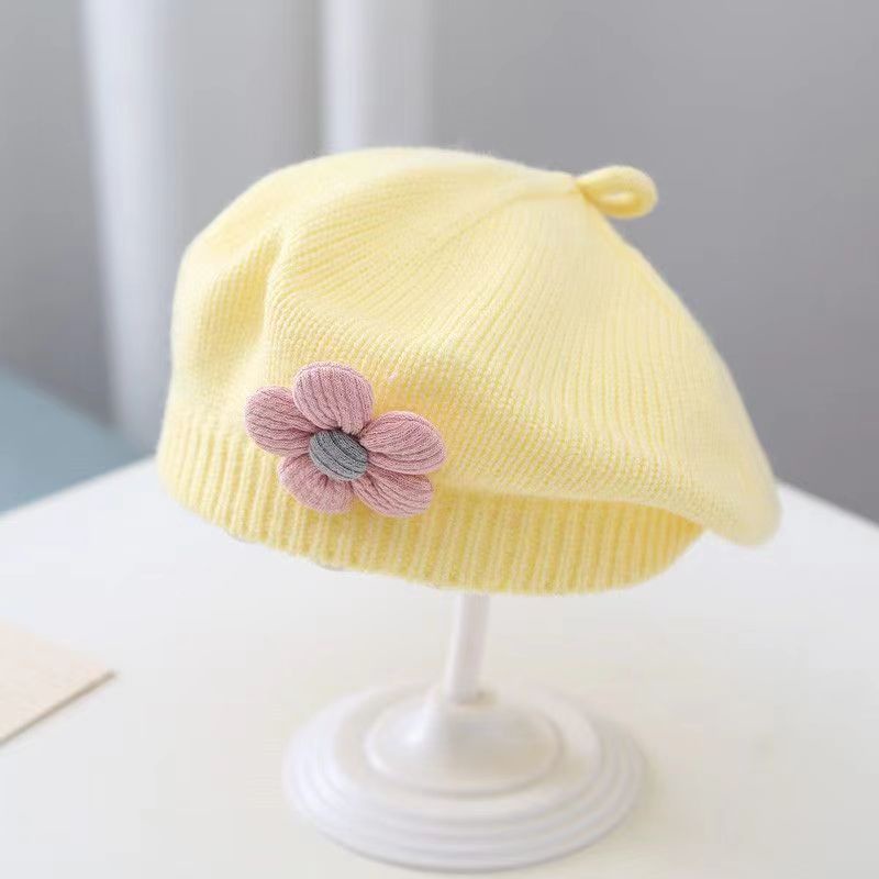 Mũ beret Ren Dệt Kim Dễ Thương, Thích Hợp Cho Bé Gái