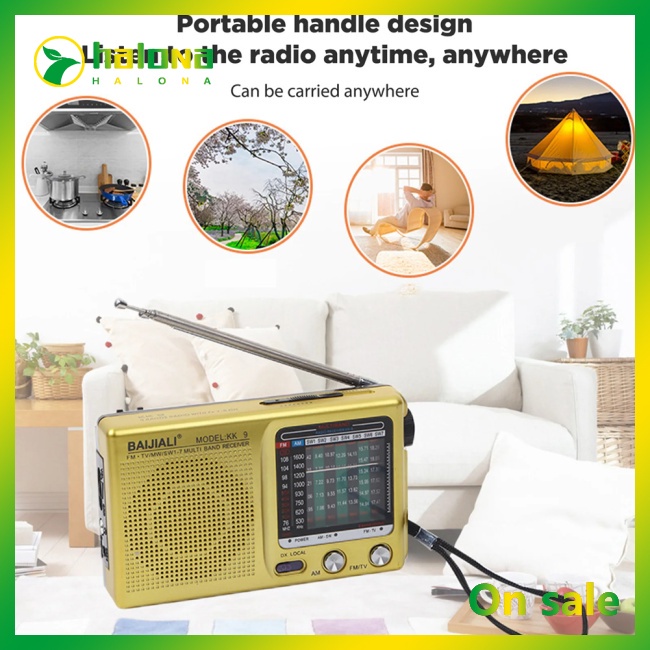 Bộ Pin radio Cầm Tay Chạy Bằng Pin Dài Được Được Chạy Bằng Sóng Tốt Nhất Cho Bão Hk9 weather Wh9 weather / am / fm / fm