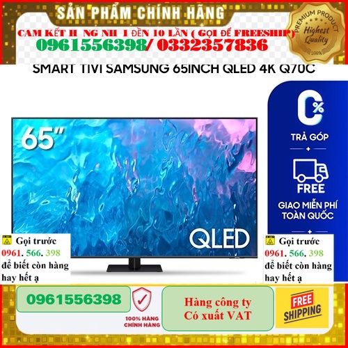 Smart Tivi Samsung 65 inch QLED 4K Q70C  . |