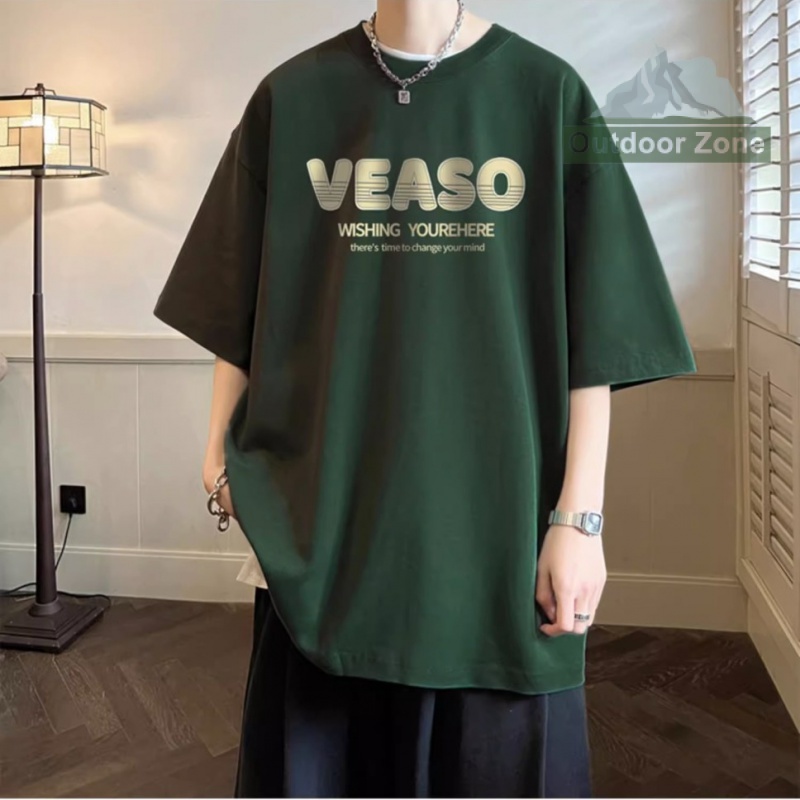 Áo Thun Tay Ngắn Dáng Rộng In Chữ Tiếng Anh Thời Trang Mùa Hè Cho Nam