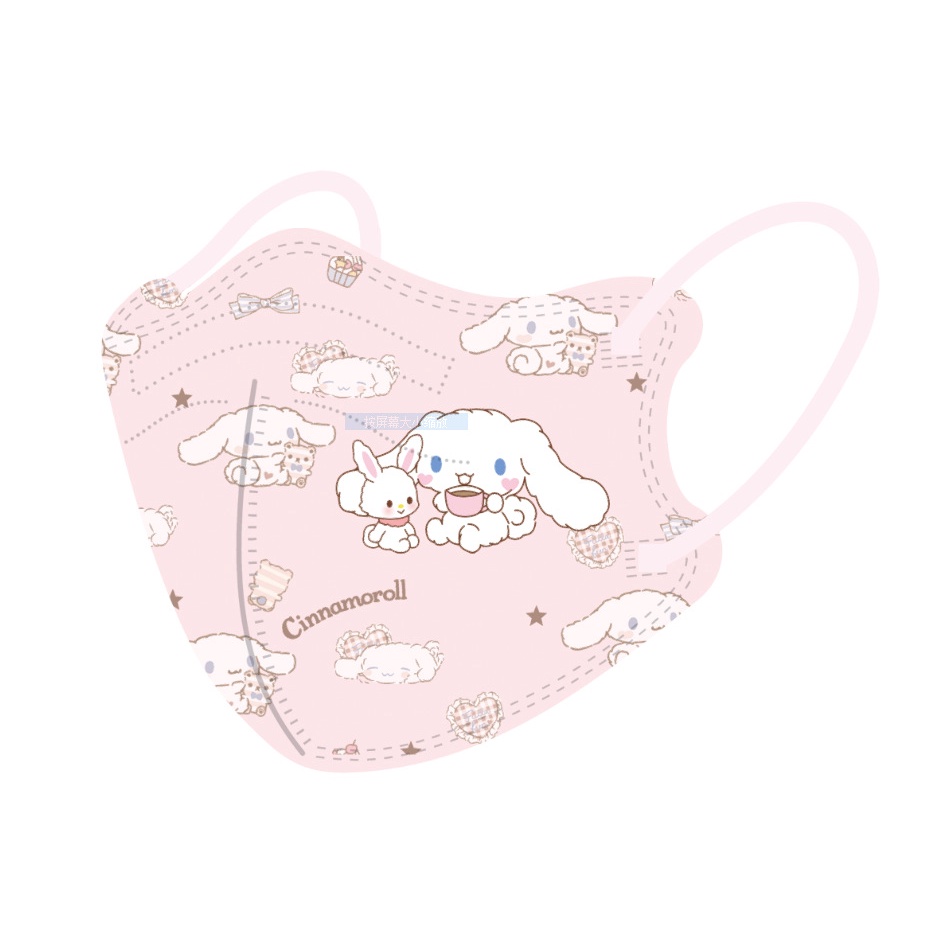 Set 50 Khẩu Trang sanrio 4d 4~12 h0153 Chống Bụi Họa Tiết Hoạt Hình Dễ Thương Cho Bé