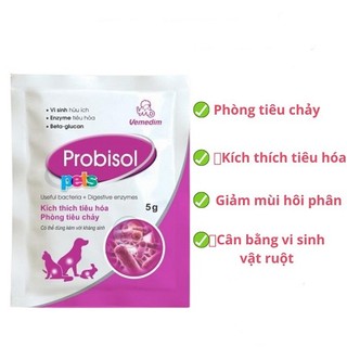 Men tiêu hóa probisol gói 5g - hỗ trợ tiêu hóa dành cho chó mèo