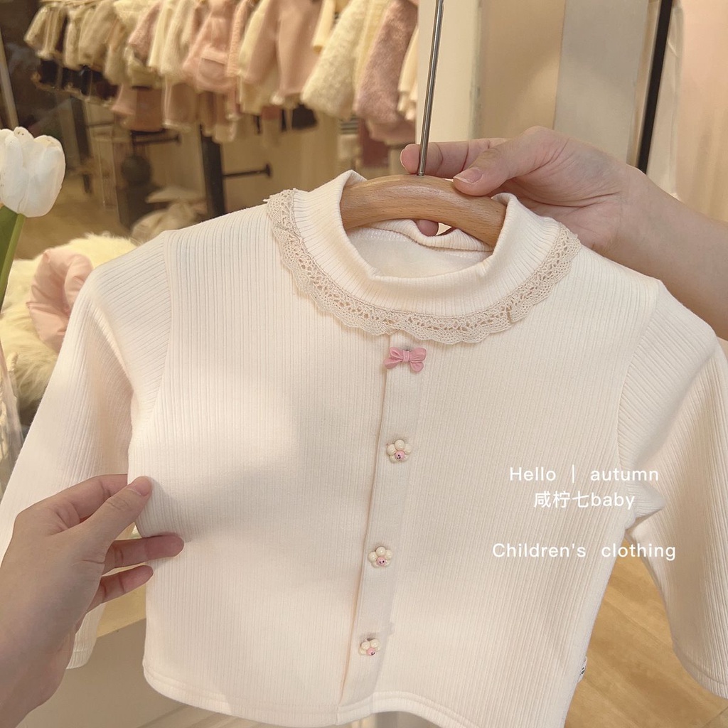 Áo Cổ Lọ Thiết Kế Mới Thời Trang Mùa Thu Đông 2023 Dành Cho Bé Gái