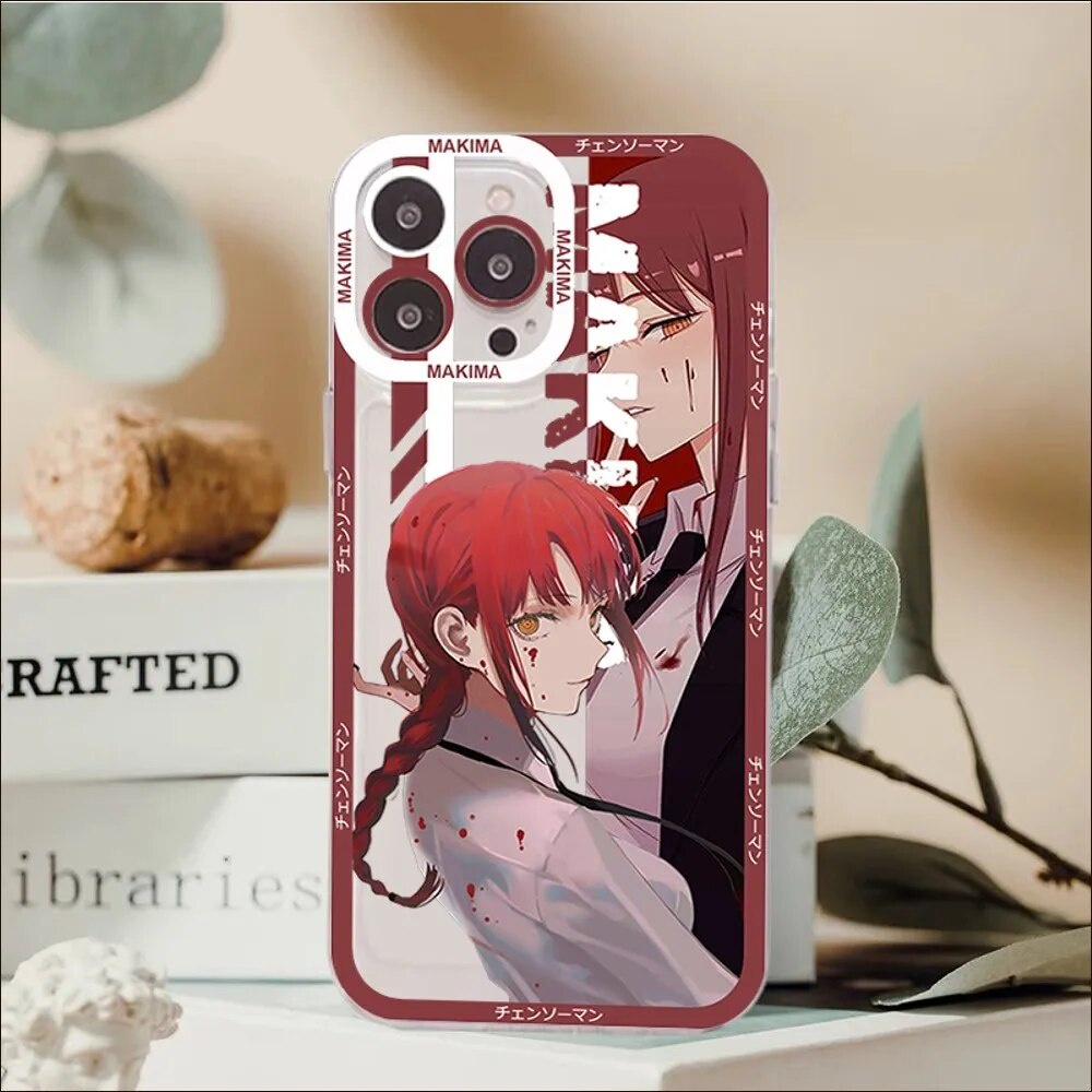 Ốp lưng iPhone Cạnh Vuông Jicase In Hình Makima Anime anime Chainsaw Man Fujimoto Tatsuki