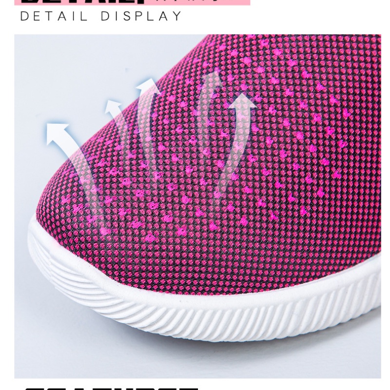 CHZK vải giày lưới vải thoáng khí đi bộ giày đế phẳng bình thường làm việc mẹ giày thể thao