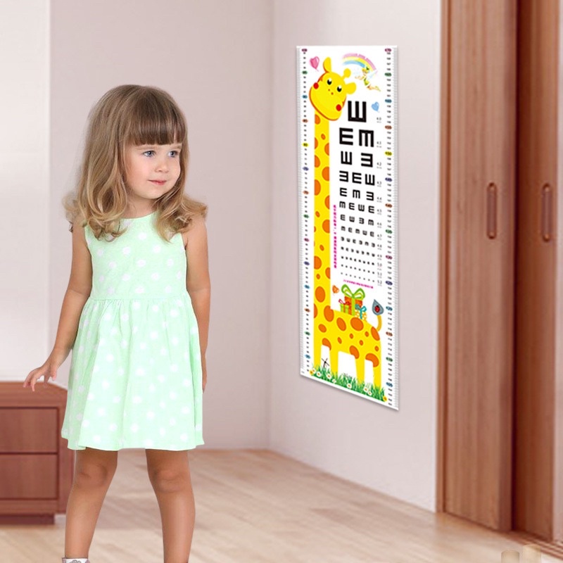Decal dán tường đo chiều cao cho bé
