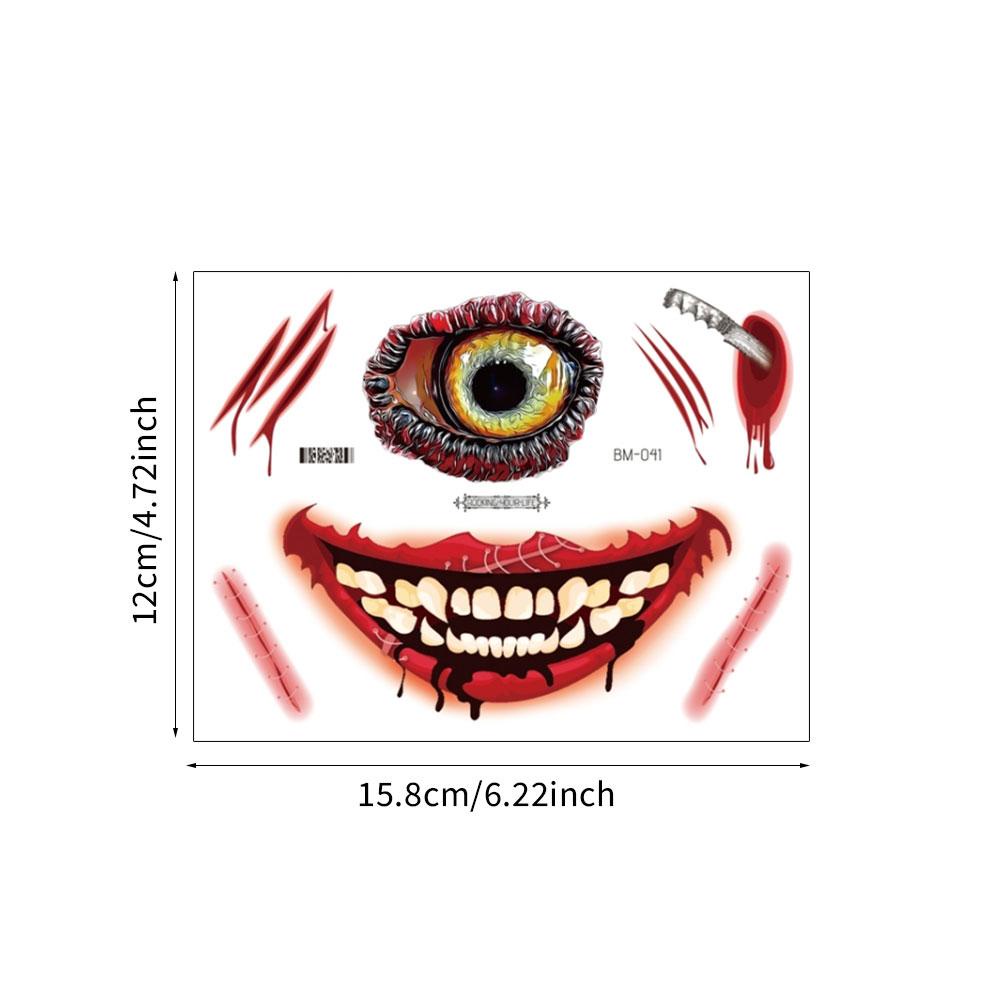 Sms Hình Xăm Dán Chống Nước Hình Nhện Máu n5r7 Phong Cách halloween