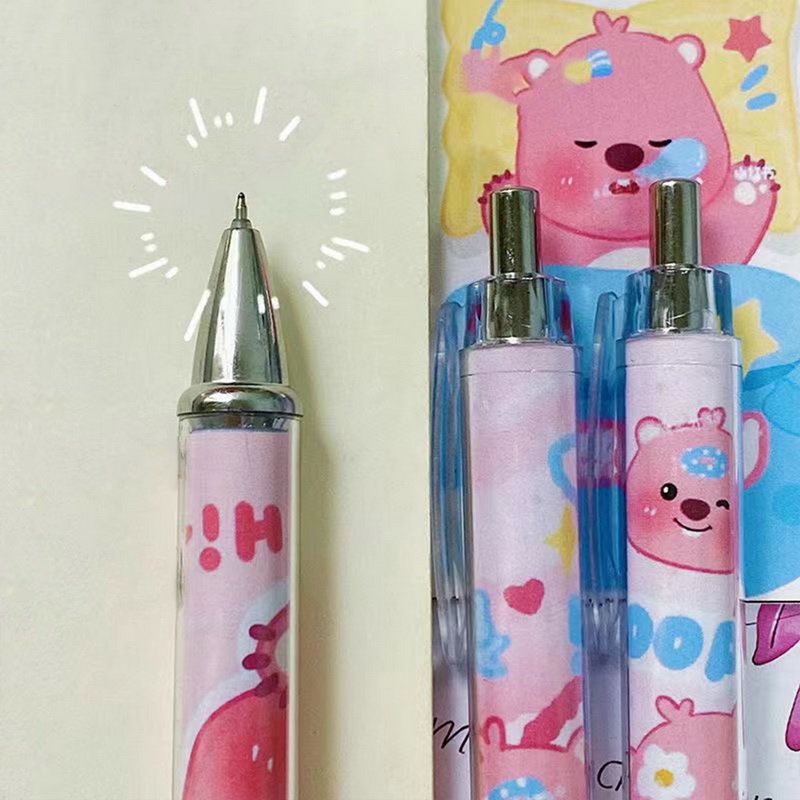 Bút Mực Đen Nhanh Khô Ngòi 0.5Mm Kiểu Dáng Dễ Thương Cho Học Sinh