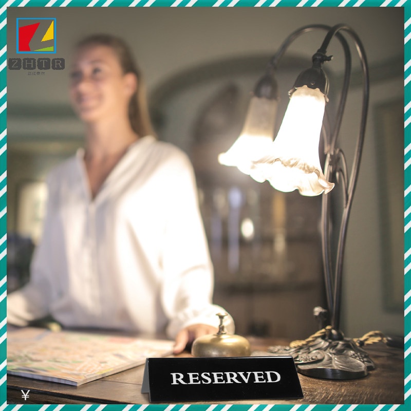 Set 2 Thẻ Hình Tam Giác Bằng acrylic Trang Trí Bàn Làm Việc