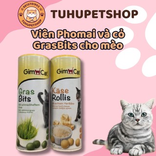 Viên Phomai và Cỏ mèo Grassbit Gim cat tách gói 100 viên hàng chính hãng nhập khẩu Đức