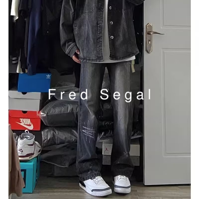 Fred Segal quần jean nam ống rộng quần nam ống rộng quần 2023 NEW C97BEIS 44Z231102
