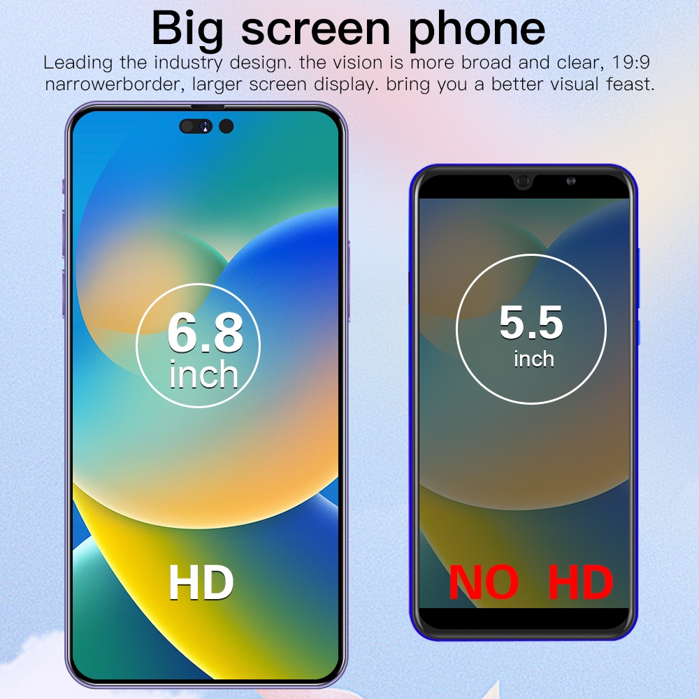 100% Mới i14 Pro max giá rẽ Điện thoại di động Màn hình Full HD 5G Video hỗ trợ trò chơi Máy ảnh