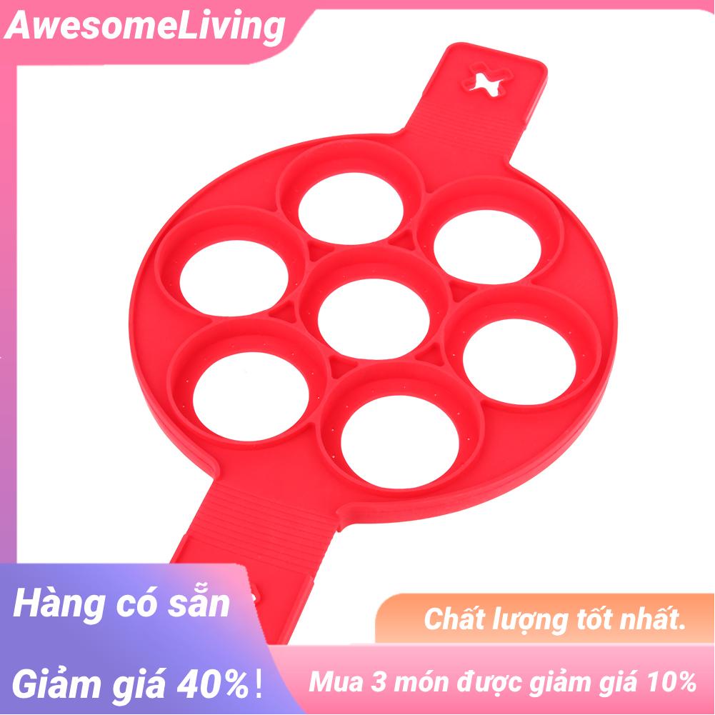 Khuôn silicone 7 Ô Làm Bánh Trứng Chiên Chống Dính