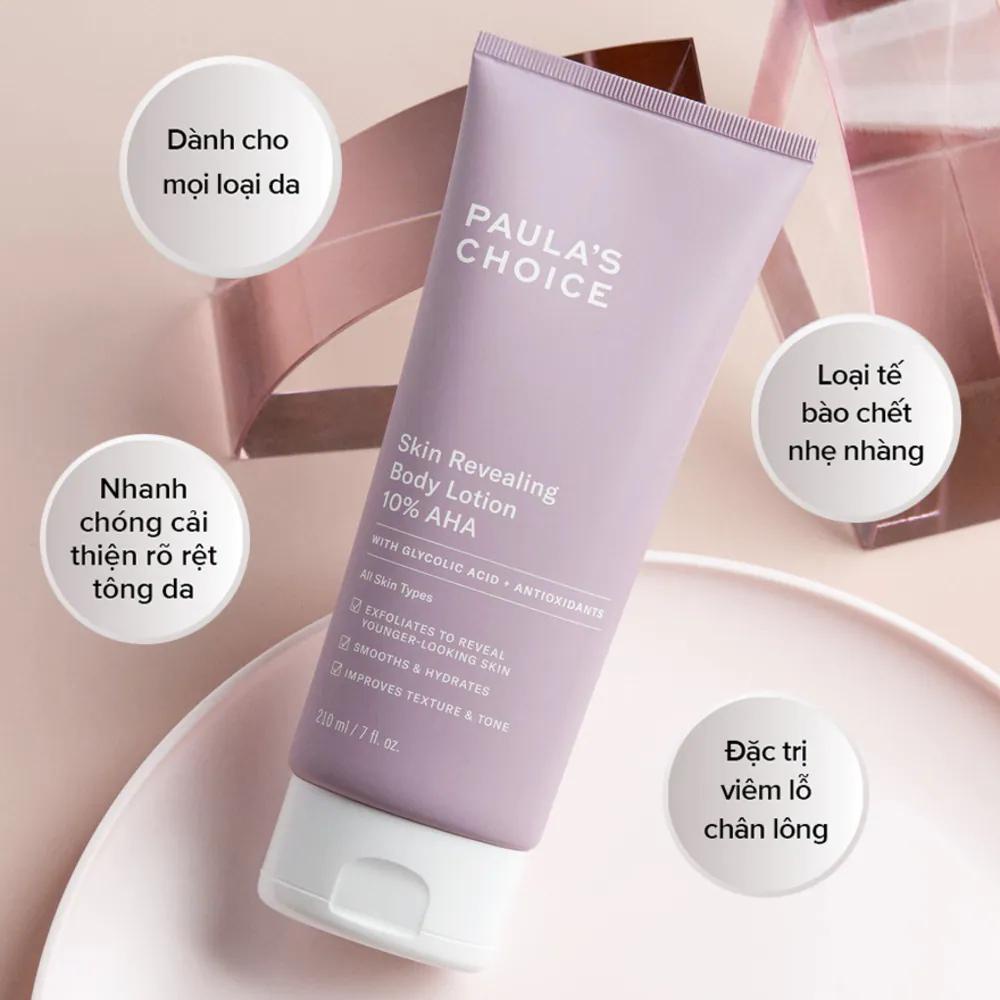 Kem Dưỡng Thể  10% AHA Paula's Choice Skin Revealing Body Lotion 210ml