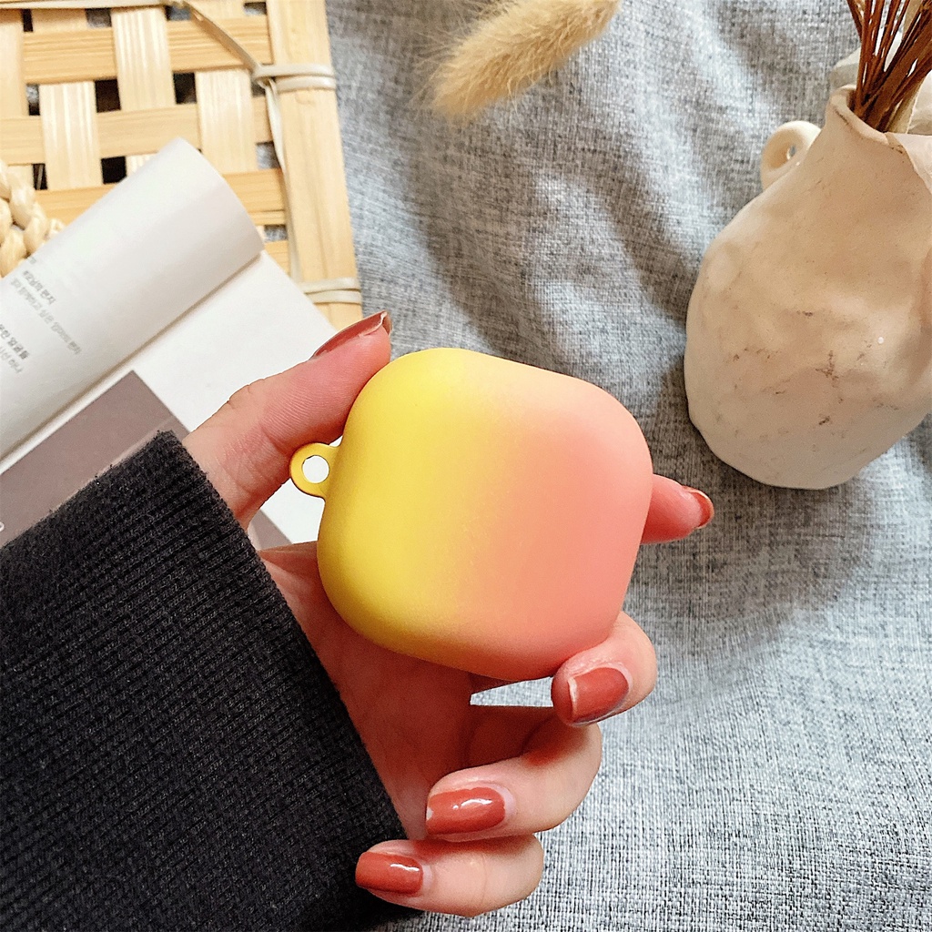Vỏ Bảo Vệ Hộp Sạc Tai Nghe bluetooth Không Dây Samsung Galaxy Buds-2-Live-Pro-FE Màu gradient Thời Trang