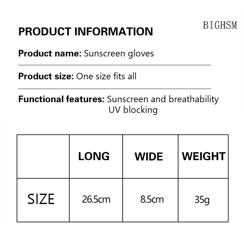 Bighsm Găng Tay Lái Xe Chống Tia uv Chống Trượt Thoáng Khí Có Thể Chạm Màn Hình Cảm Ứng skk