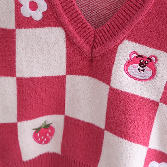 Áo sweater Dệt Kim Không Tay Dáng Rộng Thời Trang Thu Đông Cho Bé Gái