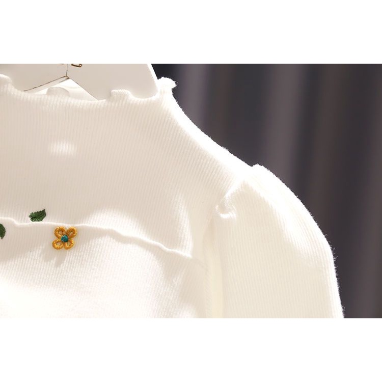 Áo Thun Dài Tay Co Giãn Thời Trang Dành Cho Bé Gái 1-5 Tuổi