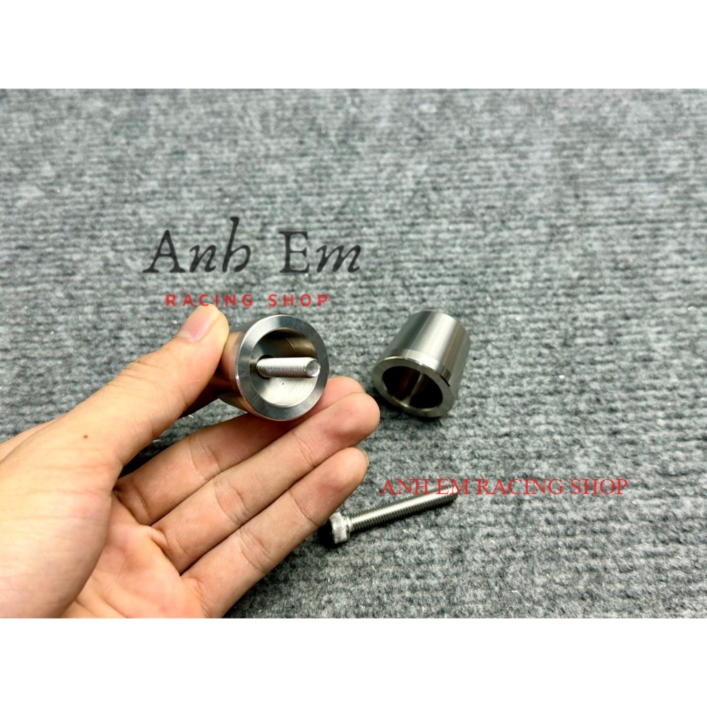 Gù Salaya Inox Chống Rung Kiểu SH MẪU TRƠN BÓNG Tiện Lòng Gắn Air Blade 2016-2023 , Vision Mới, Vario 160