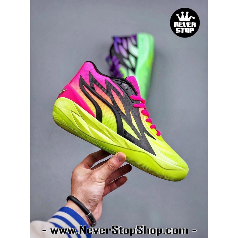 Giày bóng rổ PM MB 02 RICK & MORTY siêu phẩm 2 màu cực đẹp, bản đẹp chi tiết chuẩn nhất FREESHIP+TẶNG VỚ | NeverStopShop