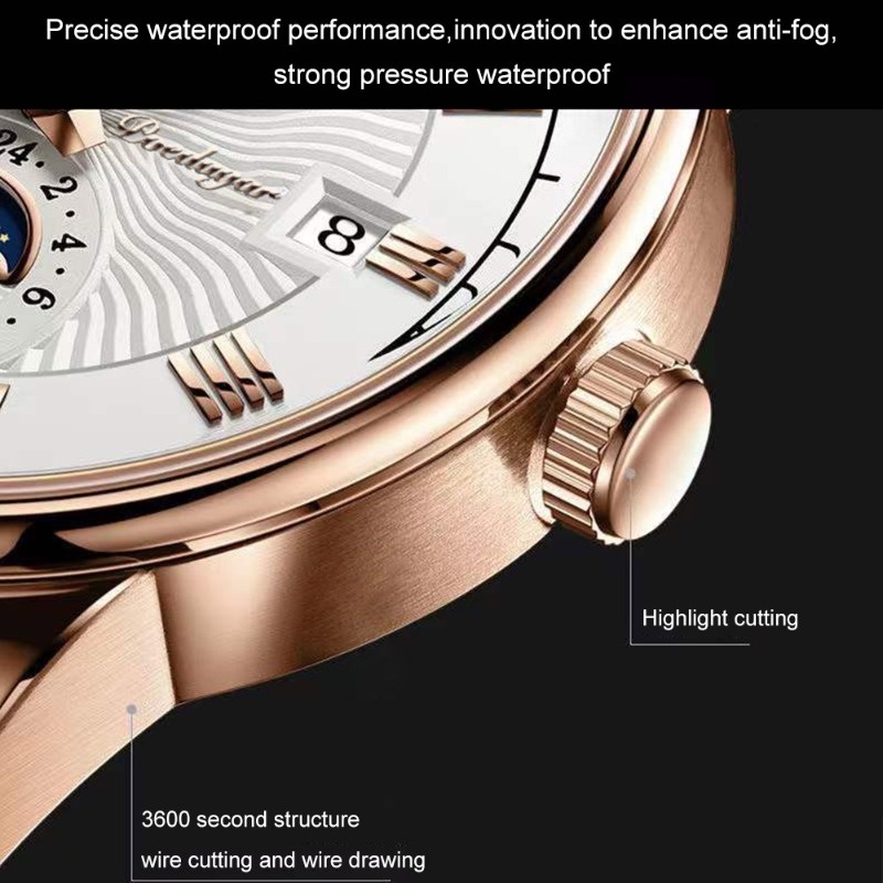 Poedagar Đồng Hồ Thạch Anh Chống Thấm Nước Trang Trí Mắt Nhỏ Thụy Sĩ Chính Hãng Cho Nam