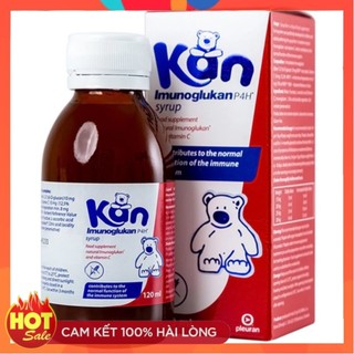 Siro tăng cường miễn dịch cho bé imunoglukan p4h 120ml